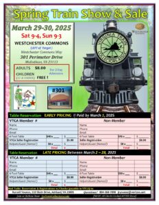 2025 03 VTCA Midlothian Spring Train Show Poster w Table Reservation ...