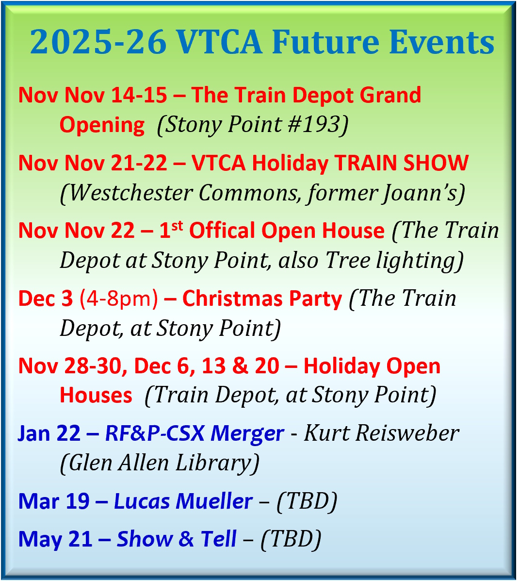 VTCA Events